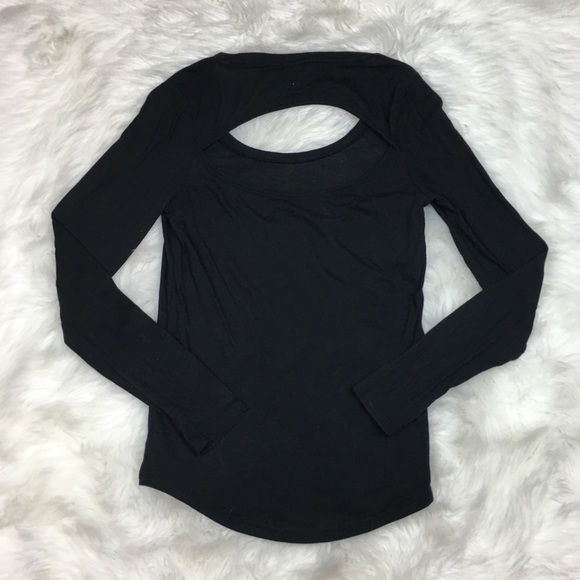 PINK Victoria’s Secret Long Sleeve T Shirt M Black - Picture 2 of 5